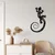 WallXpert metalni zidni ukras 5084, ornamentalni gušter sa spiralnim repom, 28 x 45 cm, crni