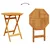 Vidaxl Zložljiv bistro set 3 szt. Rjava Masiven les akacije