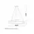 LUNA 262 Luster, 60W 3000K, Crna