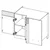 Kotna omara leva Econo 15D 100x70 - 3 barve