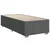 vidaXL Box spring postelja z vzmetnico temno siva 100x200 cm blago