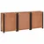 Kreveta 3 pcs Smeđa 165 x 30 x 75 cm Čvrsto drvo akacije