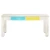 shumee Klubska mizica bela 110x60x45 cm trden mangov les