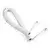 x-TC4P4CS-2M-W Gembird Telefonski kabl spiralni za slusalicu, RJ10 (4P4C), 2m, white