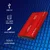 Qoltec qoltec aluminijasto ohišje za zunanji trdi disk hdd ssd 2,5 sata3 | usb 3.0 | rdeče