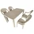 SANJA IPPI Baštenski set, 4 stolica Valentina + Sto Orfeo, Svetla Moka