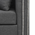 vidaXL Sofa u Obliku Slova L Tkanina 200x140x73 cm Tamno Siva
