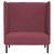 Sofa s visokim naslonom 101cm boja crnog vina tkanina