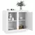 vidaXL Komoda bela 80x40x75 cm