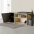Hanah home Cipelarnik 104x37x47cm Hrast-Antracit