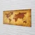 tulup.si Slika na akrilnem steklu Stara rjava zemljevid 100x50 cm 4 obešalnika