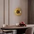 Opviq Zidna lampa Kaya-15230, 45x45x18cm, IP20, Zlatno-crna boje