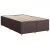 Vidaxl Box spring postelja z vzmetnico temno rjava 120x190 cm blago