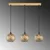 Opviq Luster Selcuklu-Mr-786-1, 100x25x117cm, IP20, Zlatne boje