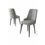 HANAH HOME Set 4 stolice Newa Grey Black