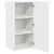 vidaXL Stenska kuhinjska omarica Bela 40 x 31 x 80 cm Konstruiran les