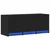 TV ormarić s LED svjetlima crni 97x34x40 cm konstruirano drvo