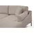 Atelier del Sofa Ugaona garnitura Leo 90x65x255cm Krem