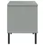Stalak za cipele metalne noge sivi 106 x 35 x 45 cm drveni OSLO