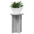 Stalak za biljke 2 pcs Siva sonoma O29,5 x 40 cm