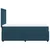 Box spring krevet s madracem tamnoplavi 90x200 cm baršunasti