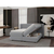 Boxspring Krevet Elodie 160/200 cm , srebrna