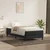 Vidaxl Box Spring Postelja brez vzmetnice Črna 100x210 cm Žamet