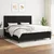 Vidaxl Box spring postelja z vzmetnico črn 200x200 cm blago