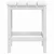 Vrtni stol Adirondack bijeli 38 x 38 x 46 cm HDPE