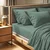 Tonne Mixte - Lola Green Ranforce Dupli XL Fitted Sheet