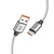 SUPERIOR USB data kabal SU-K100, Pleteni , Fast, 120W, 6A, Type C, 1m, Srebrni