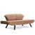 Atelier del Sofa Dvosed na razvlačenje Genzo 177x87x75cm Svetlobraon