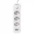 Vayox VA0467W-3 podaljšek 3 vtičnice 10A 2x USB-A 1x USB-C 1A s stikalom 3m bel