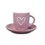 PORCELAN SET ZA KAFU 180ml 6/1 (SRCE/ROZE) RXG-N26005B
