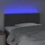 LED uzglavlje tamnosivo 100x5x78/88 cm od tkanine