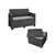 CURVER Baštenska garnitura Elodie 2 seater grafit CU 253948