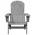 Adirondack stolica Svijetlo siva 82 x 74 x 92 cm HDPE