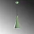 Opviq Luster Tom-3541, 45-134cm, O19 cm, E27, Zeleni