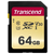 SDXC TRANSCEND 64GB 500S, 95/60MB/s, MLC, C10, UHS-I Speed Class 3 (U3), V30 (TS64GSDC500S)