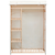 Garderobni Ormar od Tekstila i Borovine 110x40x170 cm