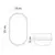 EMOS LED PANEL ZIDNI LIGHT OVAL BELA VODOOTPORAN IP65 20W WW