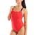 Arena elastic solid swimsuit red l - uk36