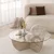Hanah Home Klub sto Lily 90cm Bež