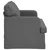 Vidaxl Kavč Temno siva 144 x 80 x 85 cm blago