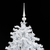 vidaXL Novoletna jelka s sneženjem in podstavkom bela 140 cm