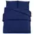 Set posteljine za poplun modri 200x220 cm lagana mikrovlakna