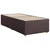 Vidaxl Box spring postelja z vzmetnico temno rjava 80x200 cm blago