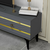 HANAH HOME TV polica Pelin Anthracite Gold
