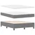 Vidaxl LED Box Spring Postelja Svetlo siva in bela. 140 x 190 cm