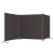 vidaXL Paravan 3-delni 525x180 cm rjavo blago
